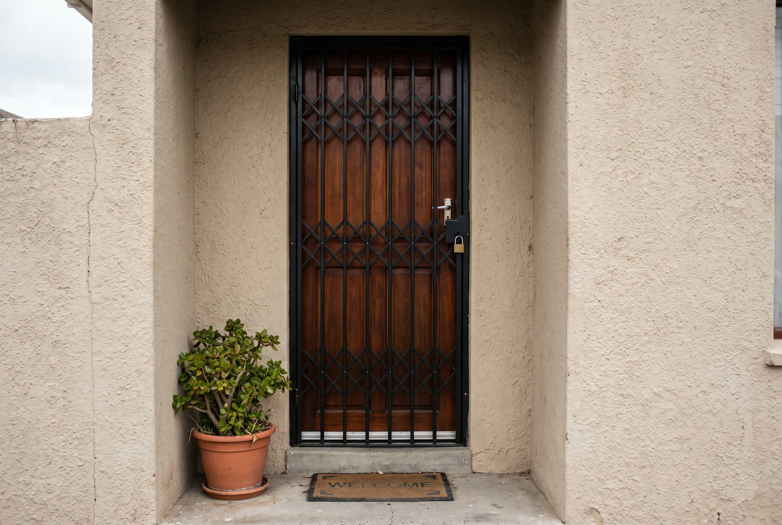 The side and rear entrances of a Cape Town property being assessed